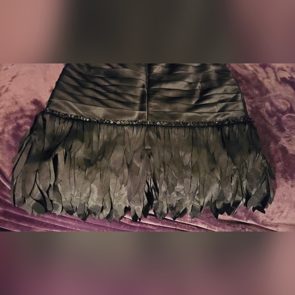 White House Black Market Strapless Satin Midi Dress Size 00 - Picture 4 of 6